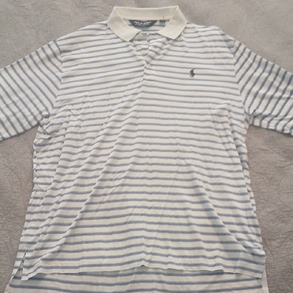 Polo by Ralph Lauren Blue and White Polos